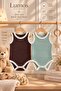 2-Piece Baby Strap Bodysuit Set, 100% Cotton, Breathable, Soft Fabric, Snap Fasteners, Sleeveless Bodysuit Set