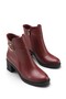Nova Fia Women's Heeled Boots 00121325 Burgundy Skin - 4