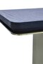 Modern Wooden Side Table with Stainless Steel Base - 3