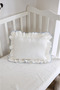 Ruffled Baby Bedding Set |   Set of 3 (Duvet Cover-Sheet-Pillowcase) |   Cotton, Ribbed, Soft |   100 X 150 cm - 5