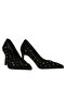 Black suede women's stiletto - 2