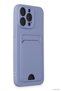 Spt-Gld Newface iPhone 14 Pro Max Case Kelvin Silicone with Business Card Holder (135937) - Lilac - 2