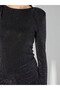 Özmarka New Season Crew Neck Shiny Blouse - 3