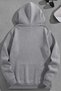 Unisex 3 Thread Cotton Gray Vintagestyle Print Loose Fit Sweatshirt Hoodie - 2