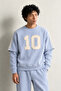 Arlo - Baby Blue - Crew Neck 100% Cotton - Men's Sweatshirt - 2