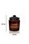Laundry Detergent Written on 900 ml Amber Glass Detergent Jar, Black Lid Bathroom and Laundry Organizer - 3