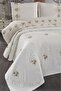 Embroidered Chenille 3 Piece Double Bedspread - 2
