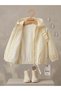 Baby Girl Raincoat Windbreaker with Ruffle Detail, 100% Cotton Inner Lining, Hooded Raincoat Windbreaker - 4