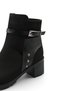 Elara Rosa Women's Heeled Boots 0012705 Black Suede - 7