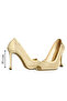 Beige file detailed women's stiletto - 3