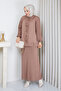 Women's Mercerized Skirted Double Knitwear Suit - 3