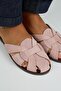Gizemi Women's Genuine Leather Caged Powder Slippers - 4