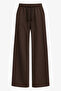 Women's Slim Waist Elastic Low Waist Wide Leg Sweatpants Al-22182 - 4