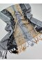 Paisley Patterned Double-Sided Jacquard Woven Shawl 70 X 200 cm Soft Textured - 3
