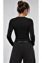 Women's 3-Piece Black Crew Neck Bodysuit - 5