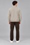Printed Buttoned Oversize Winter Sweater Dp 16622_10068 - 5