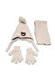 Kitti 1-4 Years Old Boys' Fleece Scarf, Beanie, Gloves 3-Piece Set - 2