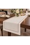 Bronze Piko Cream Color Runner 40X160 cm – Stylish Decorative Tablecloth Runner with Linen Look