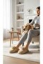 Women's Pompom Plush House Slippers Soft Sole Comfortable Winter House Slippers - 3