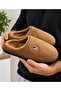 Men's Plush Indoor House Slippers Soft Sole Winter Slippers - 3
