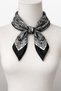 Foulard Bandana Women's 50X50 Square Scarf Rayon Italian Stitched Neck Scarf Hair Bandana - 4