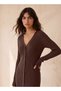 Youth Bodycon Midi Dress with Ribbed Detail - 4