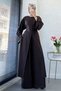 Premium Slit Back Detail Double Face Double Suit - Brown - 6