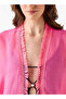 Tassle Trim Cover-Up Pink - 4