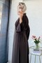 Premium Slit Back Detail Double Face Double Suit - Brown - 9