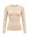 Women's 4-Piece Black White Cream Bitter Coffee Crew Neck Bodysuit - 7