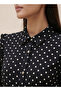 Youth Polka Dot Print Shirt Dress with Ruffles - 3