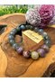 Labradorite and Cheroite Natural Stone Design Bracelet