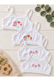 95% Cotton Girls' Lycra Combed Cotton Thin Strap Training Bra Set of 4 / Half Tank Top