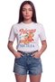 Women's Palermo Sicilia Orange Printed Relaxed Fit T-Shirt White - 3