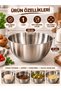 Stainless Steel Mixing Bowl Dough Kneading Bowl Cake Pastry Salad Kitchen Container 24cm - 4