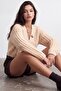 Buttoned Thick Knitted Cardigan - 2