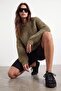 Thick knit crop sweater