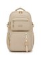 Reymond 2604 Backpack Water Repellent Imported Fabric Unisex Daily High School School Beige