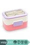 Bento 1010ml New Lunchbox Series, Double Color, Two Layers, One Steel Bowl, Two Mini Food Grade Plastic Containers, 16X10X11.5Cm Size, Stainless Steel Lunch Box, Children's First School Lunch Box, Bpa Free, Special Boxed - 2