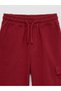 ⁠ Unisex Children's Burgundy Cargo Shorts with Pockets, Elastic Waist and Laces / Girls' and Boys' Shorts ⁠ - 4