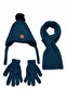 Kitti 4-8 Years Old Boys' Lined Scarf, Beanie, Gloves 3-Piece Set - 2