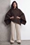 Pocketed cashmere poncho jacket - 3