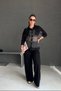 Sequined Modal Stylish Tracksuit Set - 2