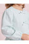 Girls Mint Striped Blouse - 3