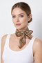 Foulard Bandana Women's 50X50 Square Scarf Rayon Italian Stitched Neck Scarf Hair Bandana - 3