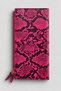 Sante Snake Patterned Vegan Leather Pink Women's Wallet - 3