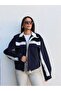 Contrast Detailed Stand Collar Jacket - 4