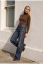 Women's Denim Color 2W6-8 Straight Fit Brown Double Piece Special Design Denim Jeans - 5