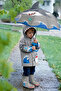 Kidorable Baby Boy Gray Shark Raincoat - 4