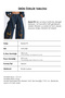 Women's Denim Jeans in Denim Color 1W6-8, Barrel Fit, with Belt and Embroidery Detail, Special Design - 6